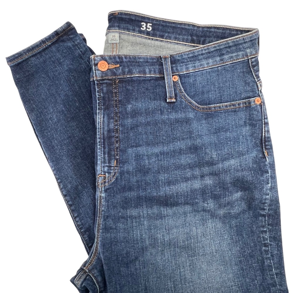 J.Crew Curvy Toothpick High Rise Skinny Jeans Dark Wash Blue Size 35
